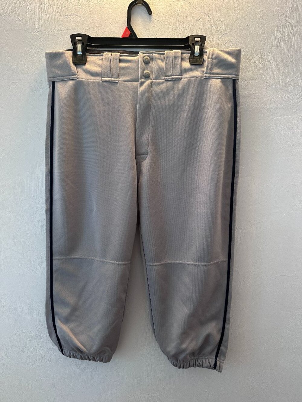 Easton Rival+ Piped Knicker Baseball Pants Adult Large Gray Navy NWT